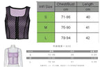 Sexy Lace Net Crop Top Tank Camisole Sleeveless Shirt Summer Causal E-Girl Kawaii Korean Japanese Harajuku Streetwear