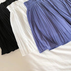 Chiffon Pleated Mini Skirt