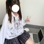 Anime Graphic Print Hoodie