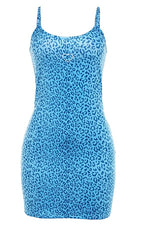Cute Heart Shape Leopard Spaghetti Strap Mini Bodycon Dress Kawaii Korean Japanese Harajuku Chinese Retro Streetwear Aesthetic Fashion