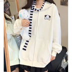 Japanese Dog Long Ears Zip Up Hoodie
