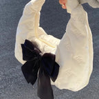 Butterfly Cotton Bow Handbag