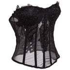 Pink Chiffon Lace Corset