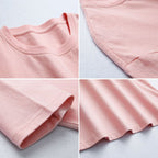 Cute Pink Milkshakes Drink Summer Pastel Print Short Sleeve Shirt Tee T-shirt E-Girl Kawaii Korean Japanese Harajuku Retro Streetwear Aesthetic