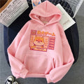 Cute Pastel Shiba Inu Dog Cartoon Print 90s Oversized Hoodie Sweater Sweatshirt Pullover Winter E-Girl Kawaii Korean Japanese Harajuku Streetwear