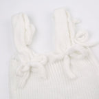White Bow Knit Tank Top