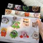 Funny Cat Meme Print Short Sleeve T-shirt