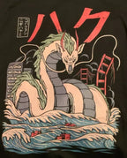 Cute Black Dragon Anime Cartoon Print Oversize Loose Short Sleeve T-shirt Aesthetic Casual Summer E-Girl Kawaii Korean Japanese Harajuku Street