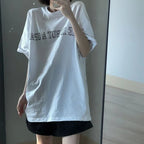 Flower Print Loose Short Sleeve T-shirt