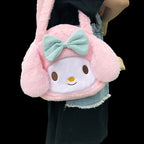 Cute Japanese Anime Cartoon Plush Messenger Bag Handbag Purse