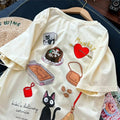 Cat Anime Short Sleeve T-shirt