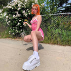 Cute Pink Cherry Lace Up Bodycon Mini Dress Fashion Party Print E-Girl Kawaii Korean Japanese Harajuku Retro Streetwear