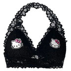 Lace Up Kitty Cat Halter Top