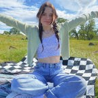 Cute Floral Spaghetti Strap Crop Top Short Sleeve Shirt T-shirt Tee Top Kawaii Korean Japanese Harajuku Chinese Retro Streetwear Aesthetic Fashion