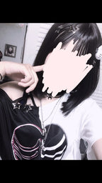 Black & White Heart Rib Skull Short Sleeve T-shirt
