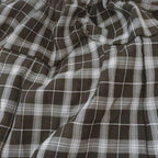 Cute Black White Plaid Puff Sleeve Square Collar Mini Dress Elegant Summer Aesthetic Casual E-Girl Kawaii Korean Japanese Harajuku