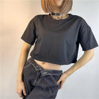 Butterfly Hollow Out Short Sleeve T-shirt