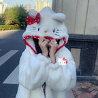 Kitty Cat Anime Fluffy Hoodie