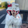 Kitty Cat Anime Fluffy Hoodie