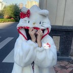 Kitty Cat Anime Fluffy Hoodie