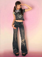 Y2K Low Rise Flare Jeans