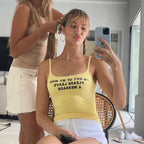 Yellow Print Tank Top