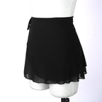 Black Wrap Up Ballet Skirt