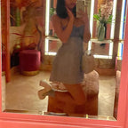 Blue Mermaid Bustier A-Line Dress
