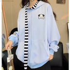 Japanese Dog Long Ears Zip Up Hoodie