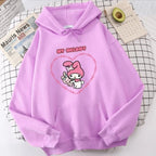 Cute Anime Japanese Cartoon Print Long Sleeve Hoodie
