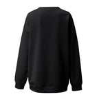 Cute Cat Print Oversized Sweatshirt Pullover Sweater Hoodie Aesthetic Casual E-Girl Kawaii Korean Japanese Harajuku