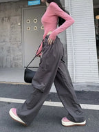 Pink Oversized Baggy Cargo Pants
