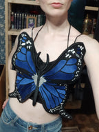 2PCS Butterfly Backless Crop Top