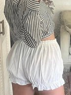 White Bloomer Shorts