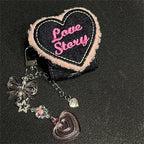 3D Denim Love Heart Coin Purse