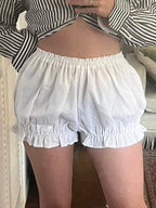 White Bloomer Shorts