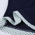 2PCS Polka Dot Lace Patchwork Long Sleeve Shirt