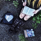 Cute Black Ouija Board Magic Star Moon Print Socks Punk Goth Aesthetic Casual E-Girl Kawaii Korean Japanese Harajuku