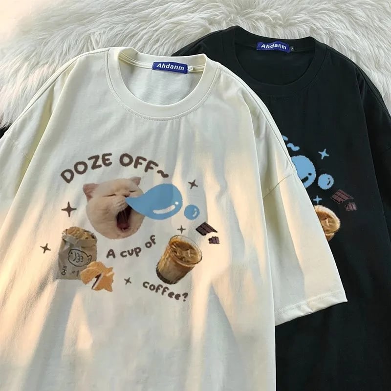 Cat Coffee Bakery Short Sleeve T-shirt