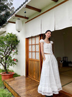 White French Tank Top + Skirt