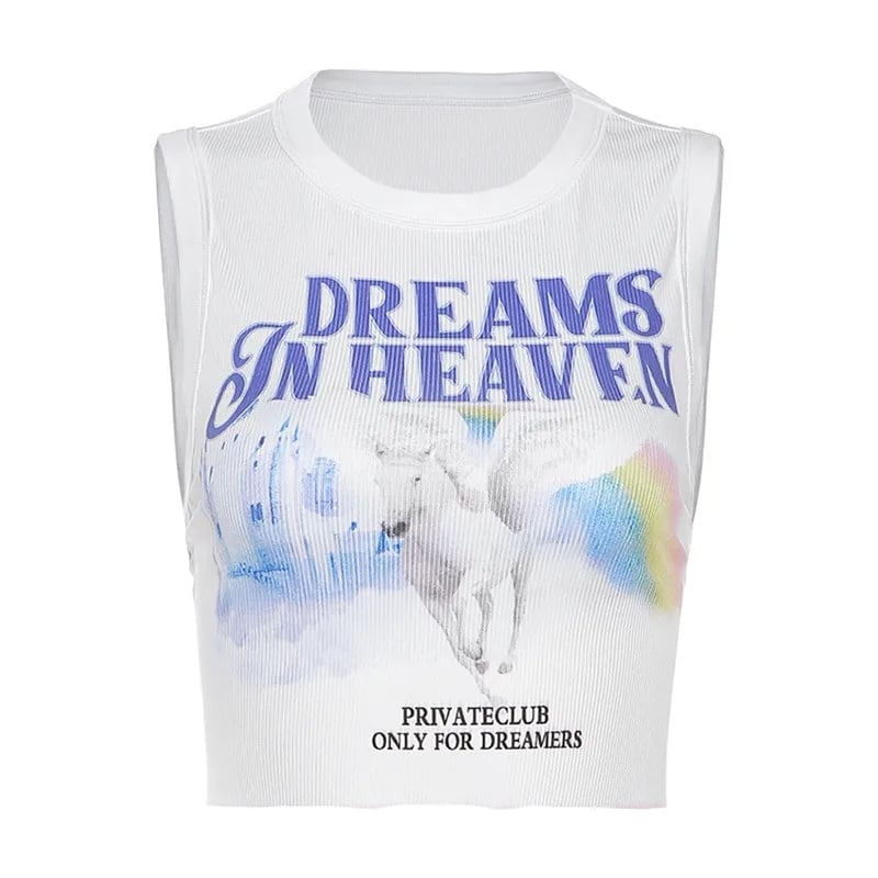 Unicorn Print Tank Top