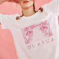 Cute Japanese Anime Girl Cartoon Pastel Short Sleeve T-shirt