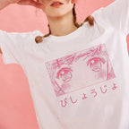 Cute Japanese Anime Girl Cartoon Pastel Short Sleeve T-shirt