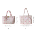 Flower Padded Tote Bag