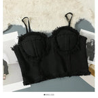 Spaghetti Strap Corset Crop Top