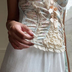 French Floral Corset Top