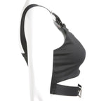 Cute Black Buckle Belt Tank Crop Top Sleeveless Shirt Camisole Bustier Corset Punk Goth Summer Aesthetic E-Girl Kawaii Korean Japanese Harajuku