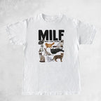 Cat Print Short Sleeve T-shirt