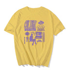 Retro Vintage Graffiti Print Short Sleeve Shirt T-shirt Top Hiphop Goth Punk Summer Casual E-Girl Kawaii Korean Japanese Harajuku Streetwear