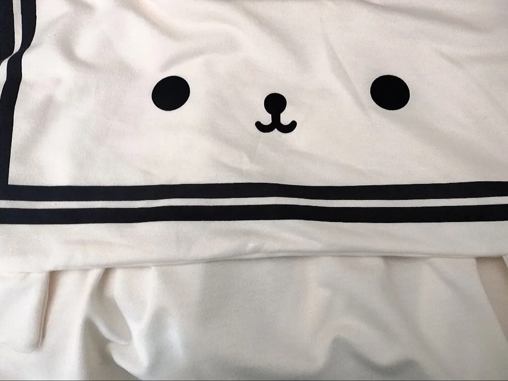 Kawaii Sailor Collar Zip Up Hoodie